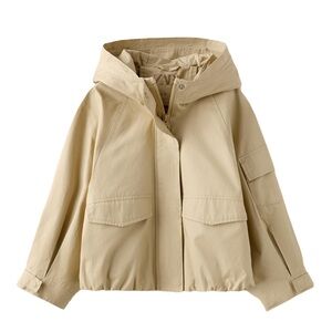 Zara Kids Tan Hooded Jacket Parka